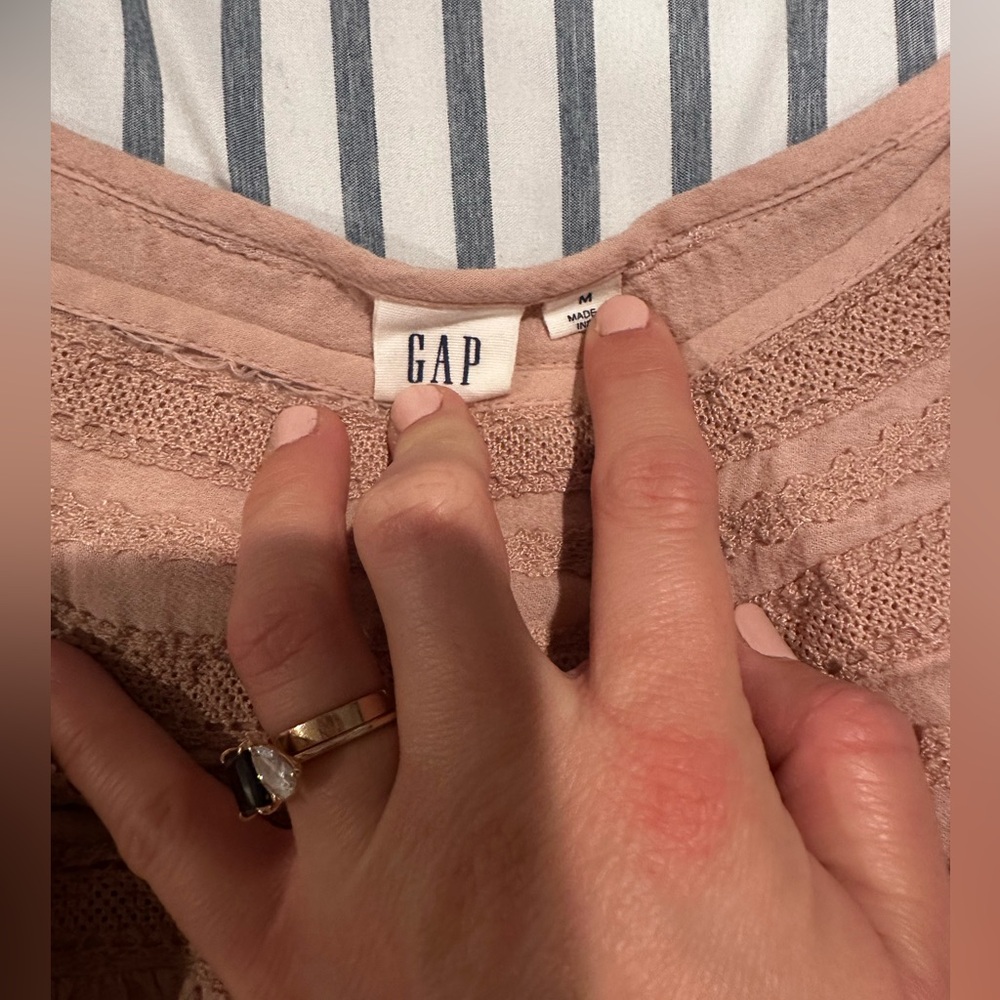 GAP DOEN inspired Pink Lace Top